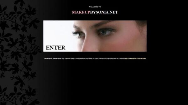 Web Design: MakeupBySonia